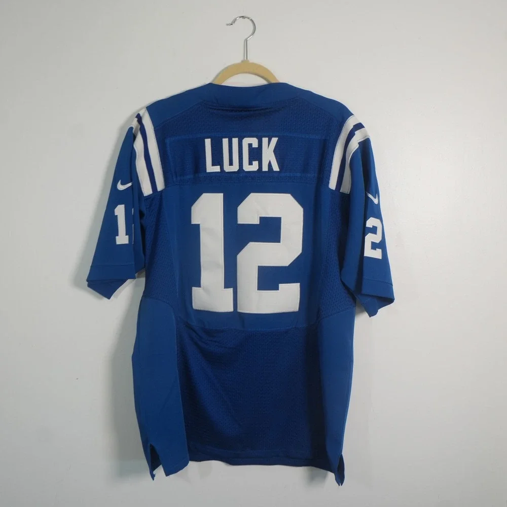 Nike Andrew Luck Indianapolis Colts Jersey Womens 40 Blue NFL‎ On Field 12